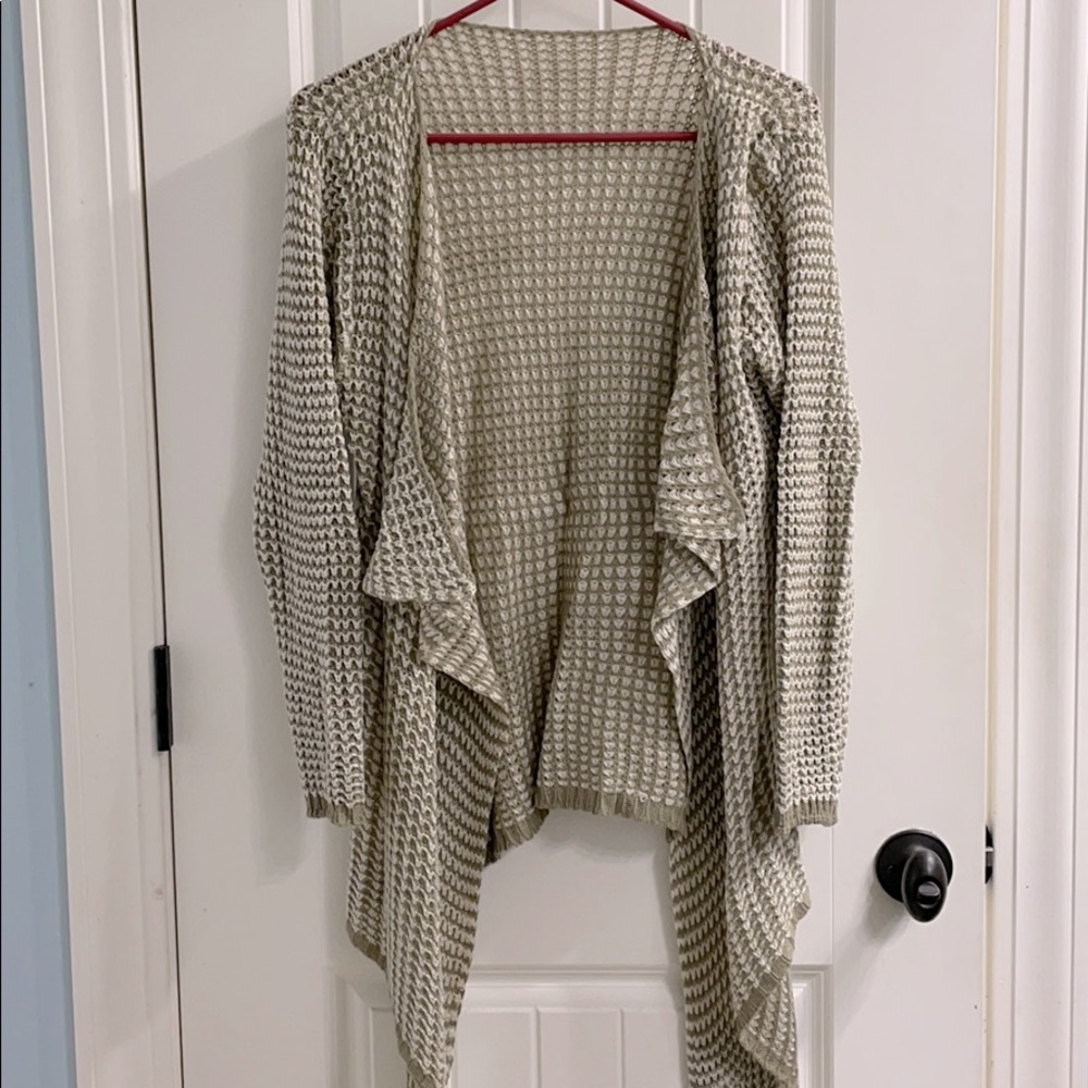 Taupe and Cream cardigan